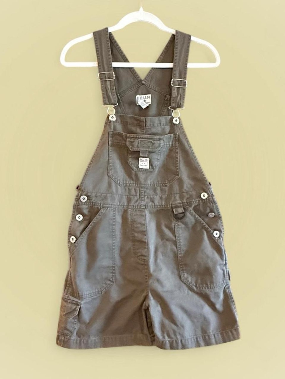 B.U.M Equipment Olive Green Utility Pocket Overalls